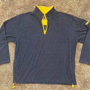 Faded Glory Blue Men’s Pullover/Crew Neck Half Zip
